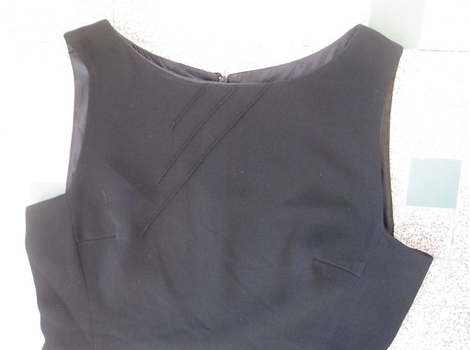 Autre Marque Schwarzes Polyesterkleid Größe 40 - Ansicht 2