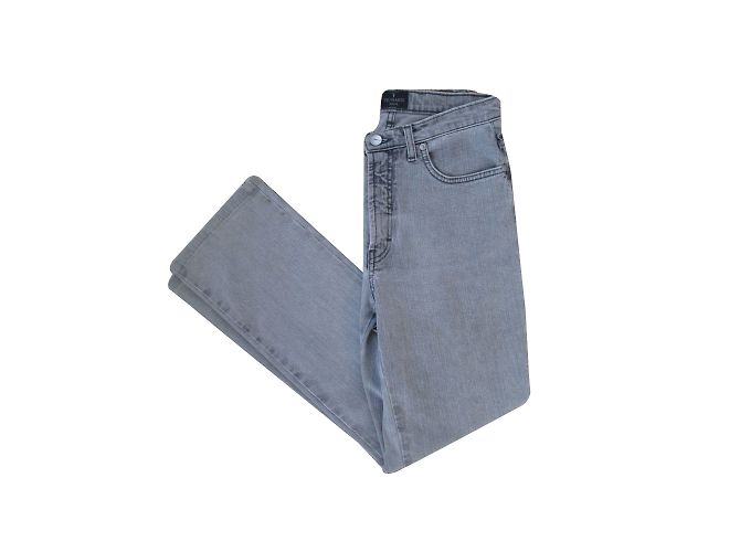 Trussardi Jeans Graue Baumwoll Jeans Gerade Schnitt Taille 27 - Ansicht 2