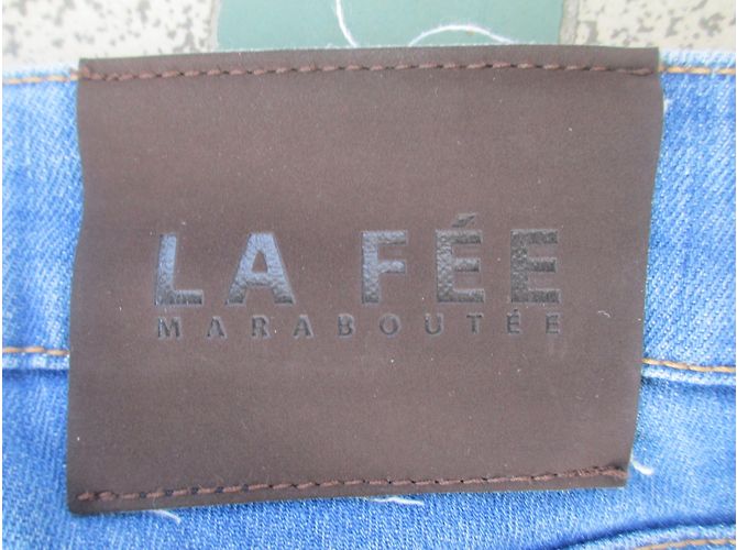 La Fée Maraboutée Jeans Blau Baumwolle Gerade Schnitt Gr. 36 - Ansicht 5