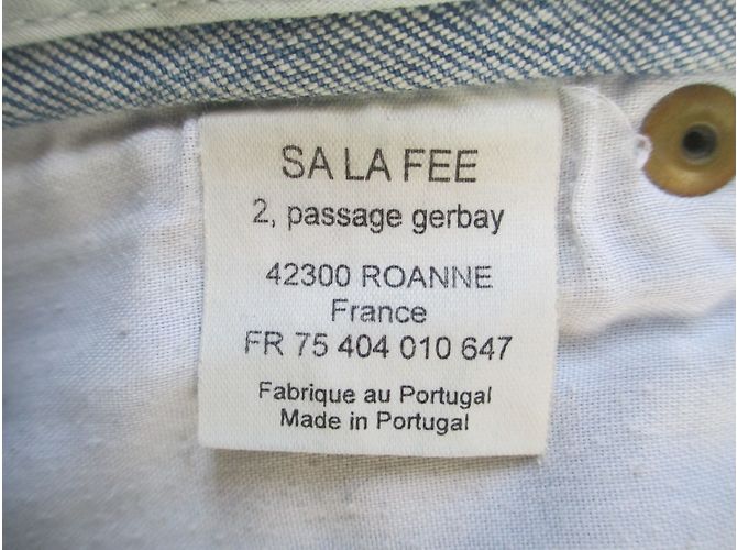 La Fée Maraboutée Jeans Blau Baumwolle Gerade Schnitt Gr. 36 - Ansicht 7