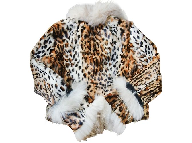 Autre Marque Abrigo de piel estampado leopardo Estampado de leopardo - Ansicht 2
