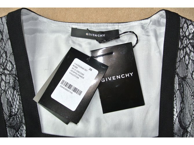 Abito Givenchy nero in viscosa - vista 3