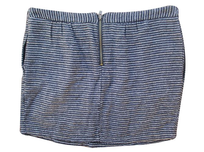 Bash Ba&sh Skirt Golden Polyester Size 40 - view 2