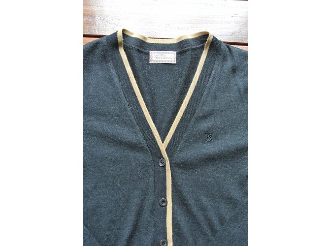 Gilet in lana Burberry Thomas Burberry London Grigio - vista 3