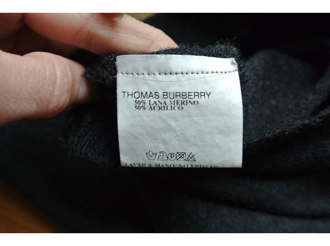 Gilet in lana Burberry Thomas Burberry London Grigio - vista 5