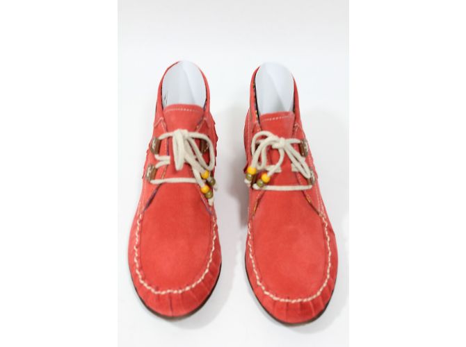 Autre Marque Bottines Tamaris en daim corail taille 40 - vue 7