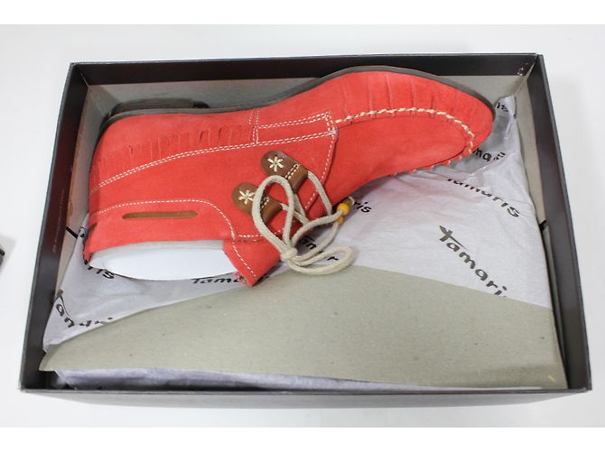 Autre Marque Bottines Tamaris en daim corail taille 40 - vue 8