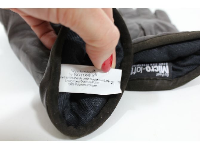 Autre Marque Braune Lederhandschuhe Größe M - Ansicht 5