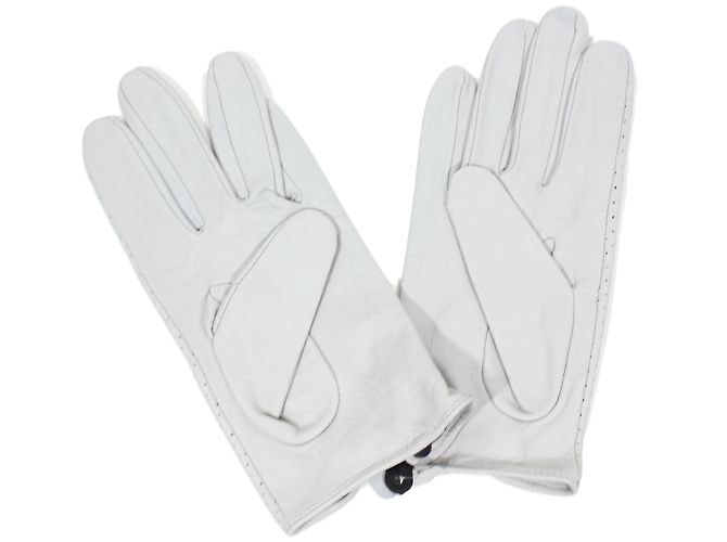 Autre Marque Handschuhe aus Schafsleder Creme Größe 7.5 Roh - Ansicht 2