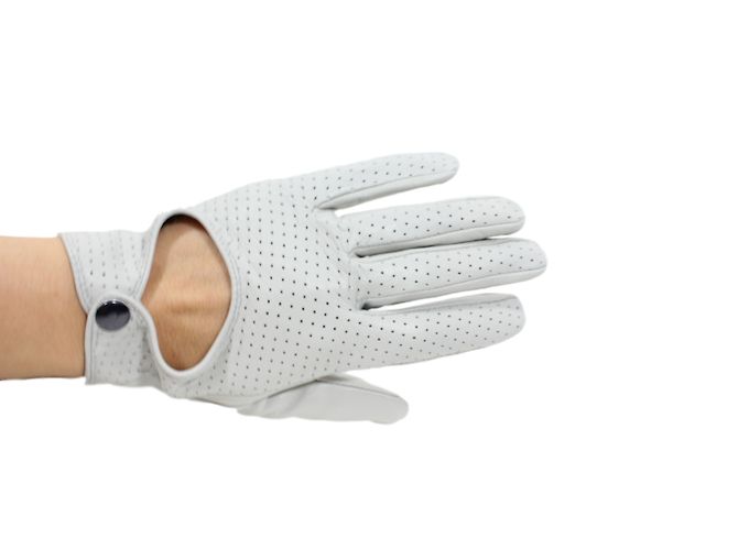 Autre Marque Handschuhe aus Schafsleder Creme Größe 7.5 Roh - Ansicht 3