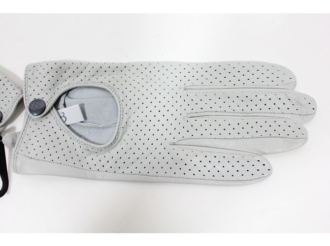 Autre Marque Handschuhe aus Schafsleder Creme Größe 7.5 Roh - Ansicht 4