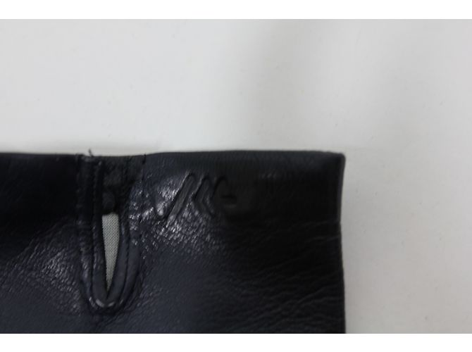 Autre Marque Schwarze Lederhandschuhe Größe 7.5 - Ansicht 5
