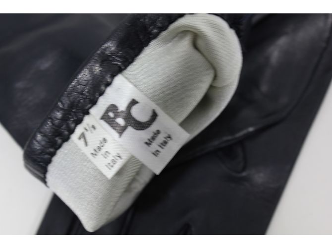 Autre Marque Schwarze Lederhandschuhe Größe 7.5 - Ansicht 6
