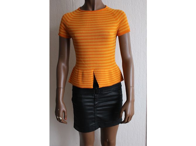 Camiseta Piazza Sempione de algodón naranja - vista 5