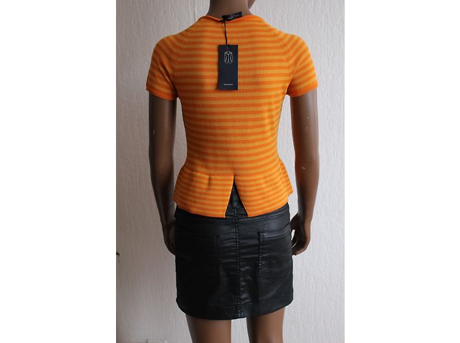 Camiseta Piazza Sempione de algodón naranja - vista 6