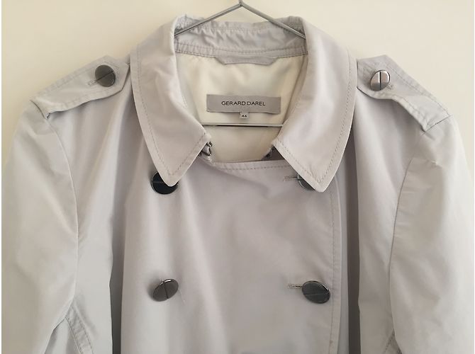 Gerard Darel Trenchcoat Weiß Polyester - Ansicht 4