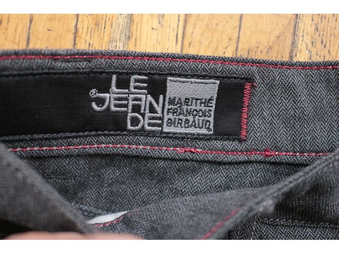 Marithé et François Girbaud Graue Baumwollhose - Ansicht 4