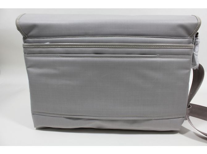 Autre Marque Borsa Satchel Piquadro in tela grigia - vista 13