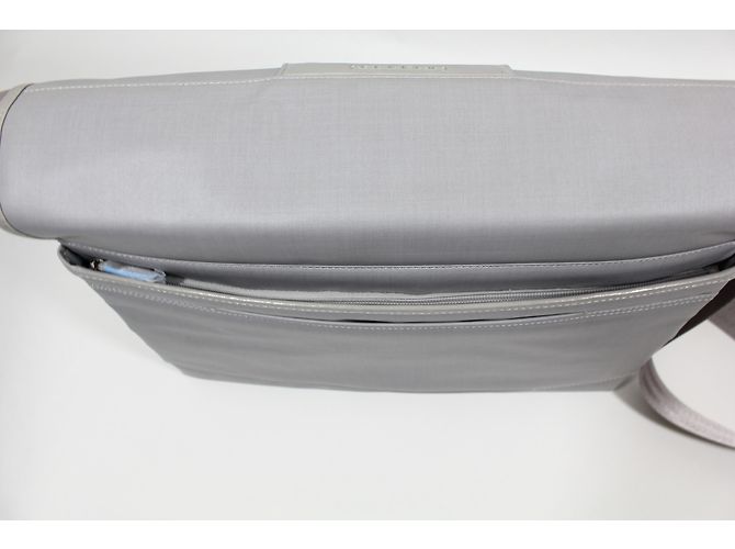 Autre Marque Borsa Satchel Piquadro in tela grigia - vista 14