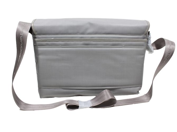 Autre Marque Borsa Satchel Piquadro in tela grigia - vista 2