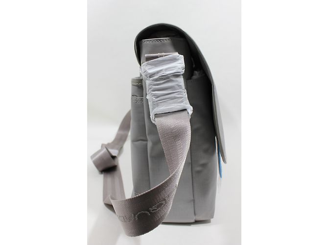 Autre Marque Borsa Satchel Piquadro in tela grigia - vista 4