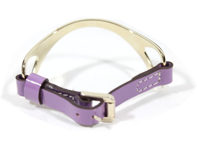 Fratelli Rosseti Bracciale in Pelle Vernice Viola Argento - vista 3