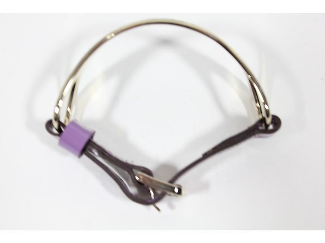 Fratelli Rosseti Bracciale in Pelle Vernice Viola Argento - vista 6