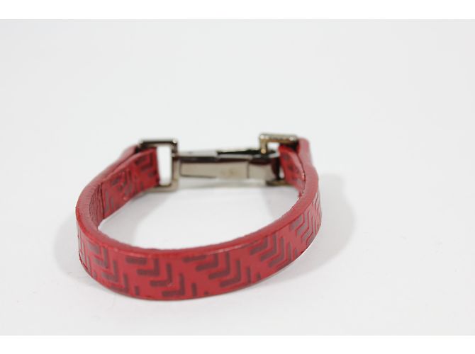 Pulseira Lancel de couro vermelho - vista 3