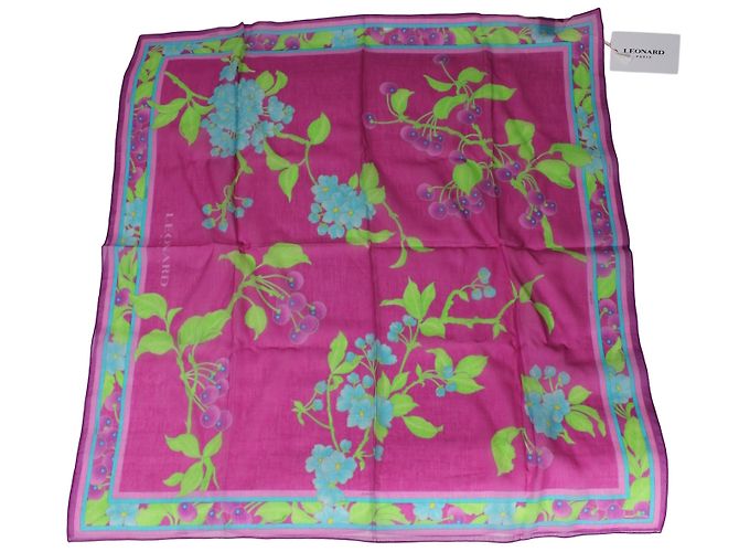 Lenço Leonard de seda e algodão multicolorido 70x70 Multicor - vista 3
