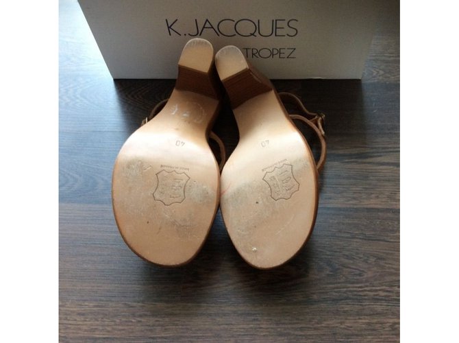 K Jacques Sandalen Karamell - Ansicht 5