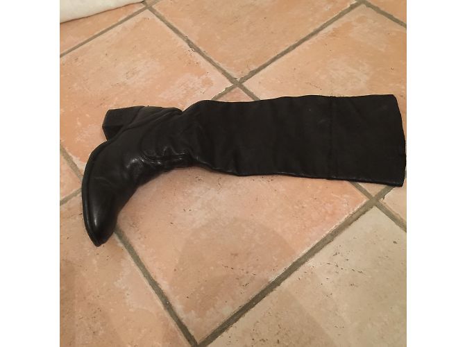 Autre Marque Botas Mercedeh de piel negra altas Negro - vista 3