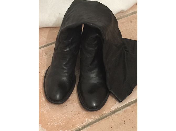 Autre Marque Botas Mercedeh de piel negra altas Negro - vista 5