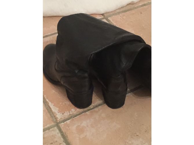 Autre Marque Botas Mercedeh de piel negra altas Negro - vista 7