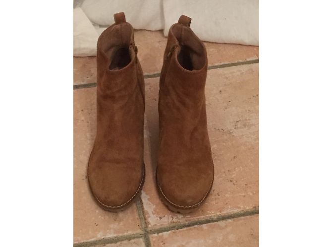Autre Marque Cosmo Paris Stiefeletten Nubuk Cognac - Ansicht 4