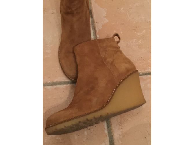 Autre Marque Cosmo Paris Stiefeletten Nubuk Cognac - Ansicht 6