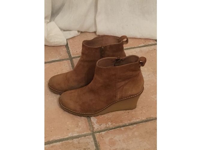 Autre Marque Cosmo Paris Stiefeletten Nubuk Cognac - Ansicht 7