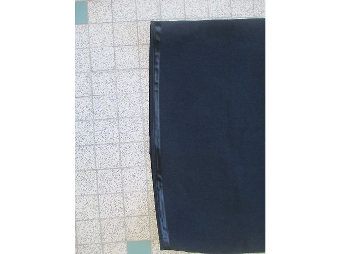 Autre Marque Didier Parakian Bleistiftrock aus Wolle Schwarz Grösse 36 - Ansicht 3