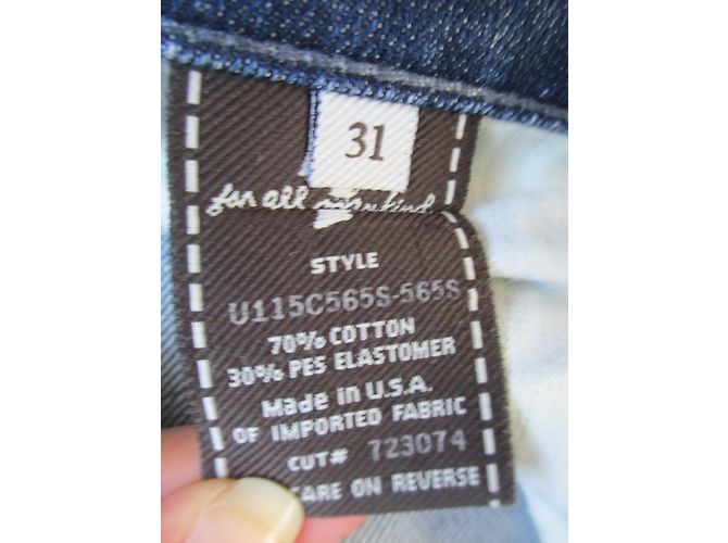 Vaqueros Boot Cut 7 For All Mankind Azules Algodón Talla 31 - vista 6