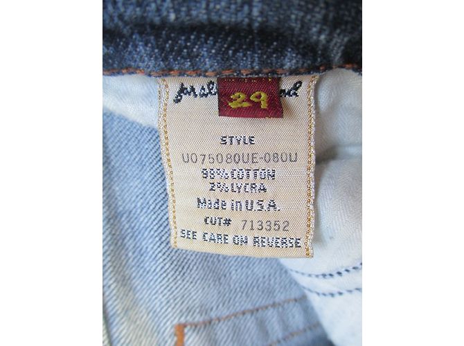 7 For All Mankind Vaqueros Boot Cut Azules Algodón Talla 29 - vista 5