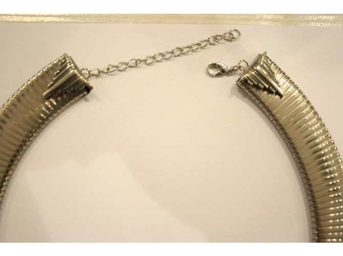 Autre Marque Collana girocollo Art Deco Ermani Bulatti Argentata Argento - vista 6