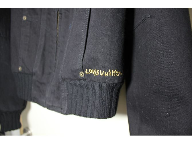 Chaqueta Louis Vuitton de algodón negra con cuello de visón extraíble Negro - vista 5
