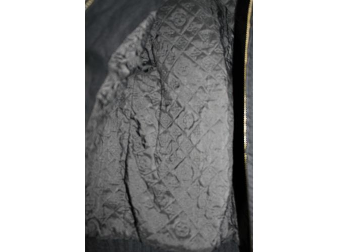 Chaqueta Louis Vuitton de algodón negra con cuello de visón extraíble Negro - vista 6