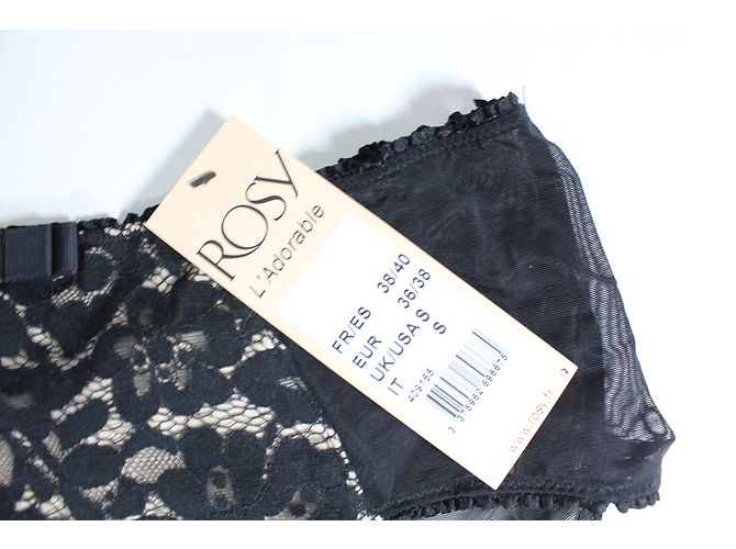 Autre Marque Conjunto de Sujetador Push Up de Encaje Negro 90B - vista 4