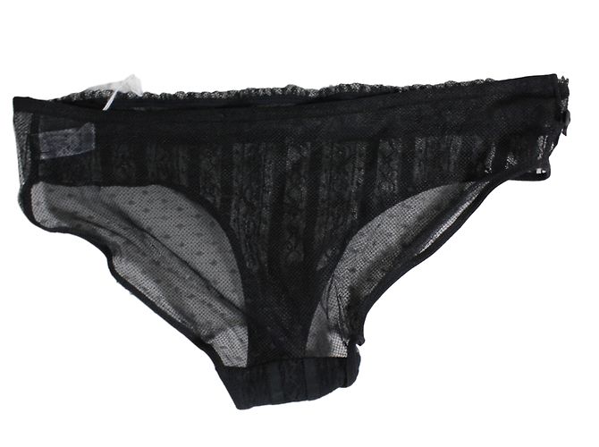 Christian Dior Höschen aus schwarzer Spitze Größe 40 - Ansicht 2