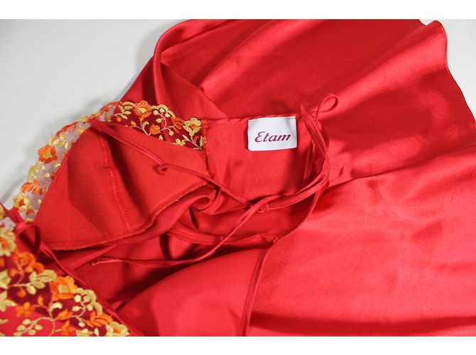 Autre Marque Etam Babydoll in Rot mit Spitze Größe 40 - Ansicht 4