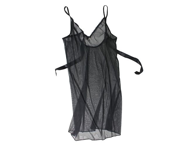 Autre Marque Babydoll de encaje negro transparente - vista 2