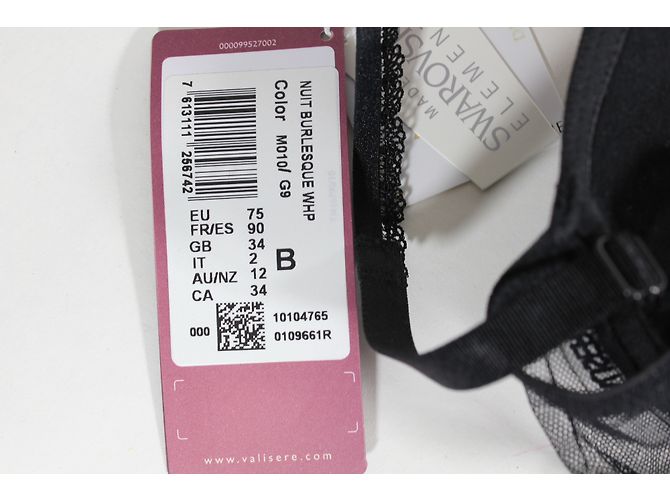 Autre Marque Conjunto de lencería Valisère Burlesque Night de encaje Negro Verde - vista 4