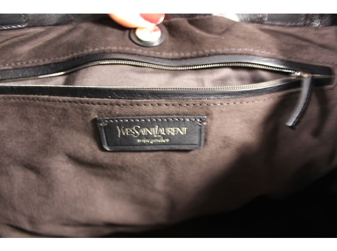 Yves Saint Laurent Tote in pelle marrone - vista 12