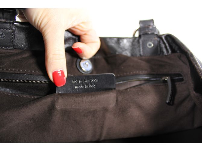 Yves Saint Laurent Tote in pelle marrone - vista 13