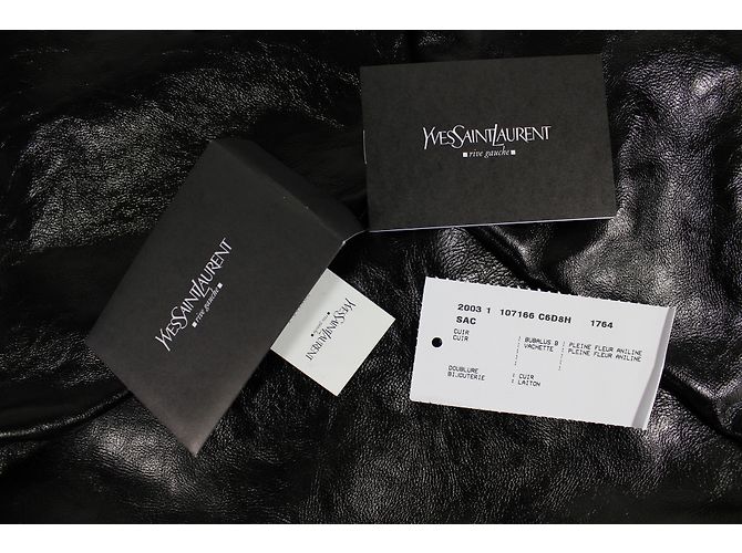 Yves Saint Laurent Tote in pelle marrone - vista 14